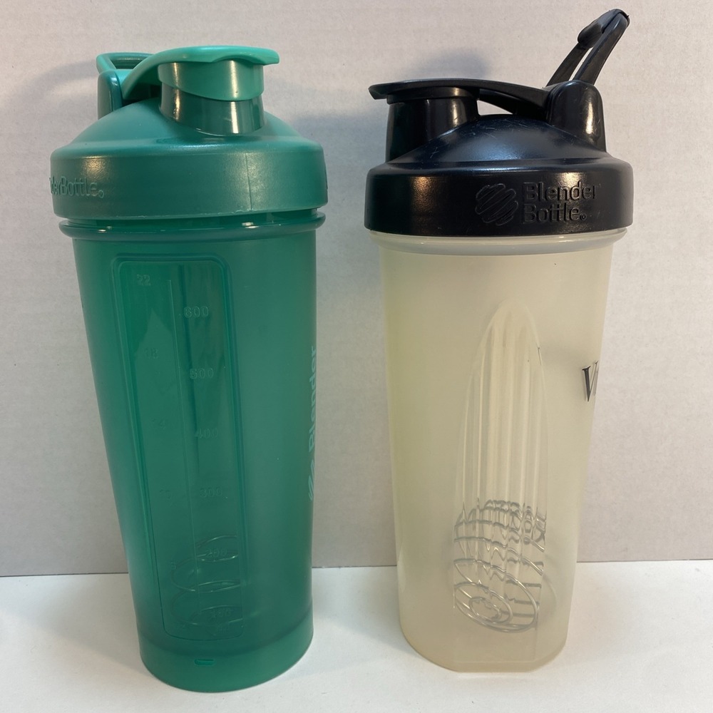 Blender Bottle 28oz Classic Black Loop Lid Clear Green Vitality For Life Lot‎ 2 - Picture 4 of 9
